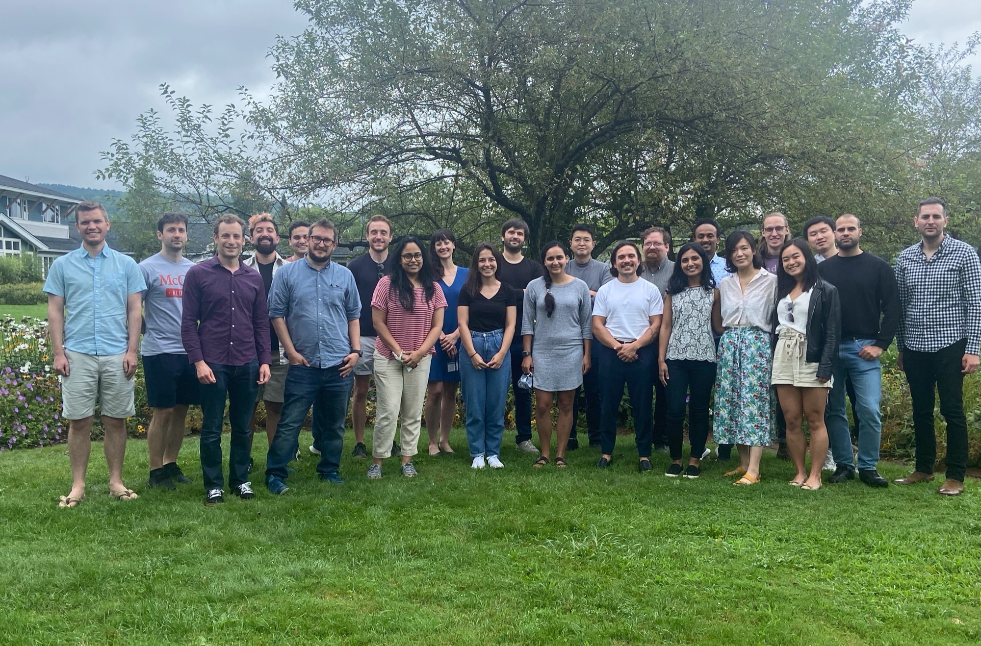 Participants of the 2021 Summer Institute standing together outdoors